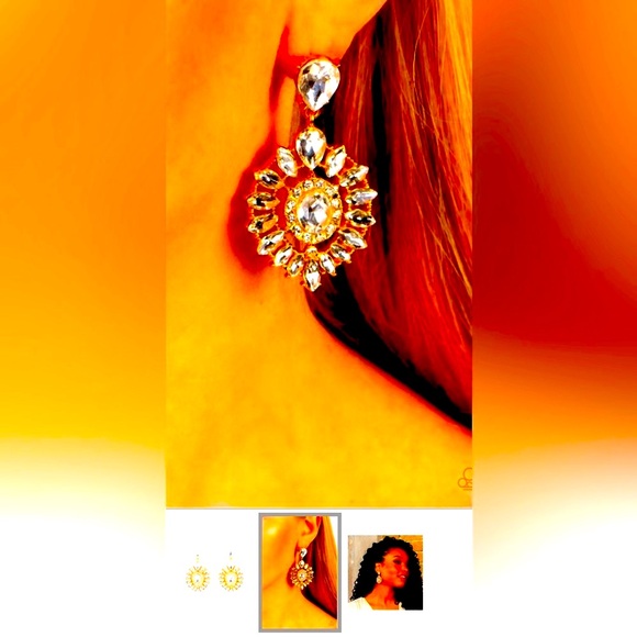 🔥💎🔥 GORGEOUS❗️PAPARAZZI “MY GOOD LUXE CHARM” GOLD EARRINGS❗️🔥💎🔥 - Picture 4 of 5